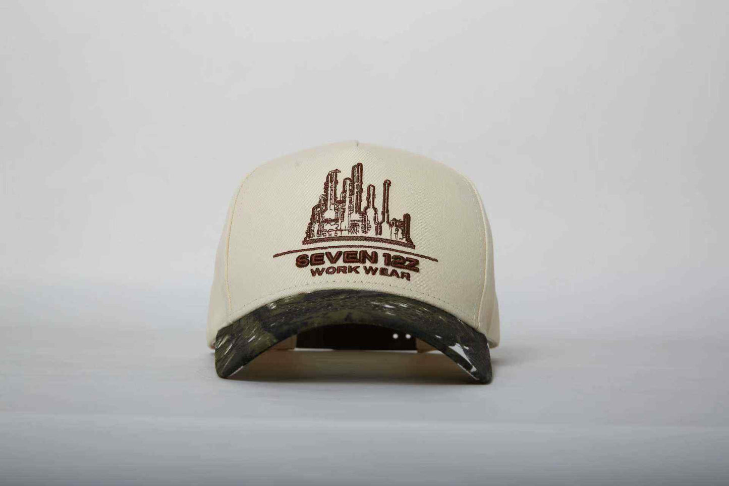 Cream & Camo Seven12z Snapback