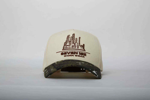 Cream & Camo Seven12z Snapback